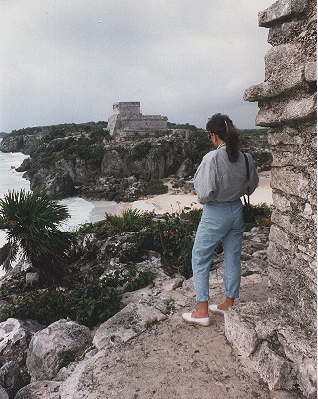 MAUREEN AT TULUM 1987